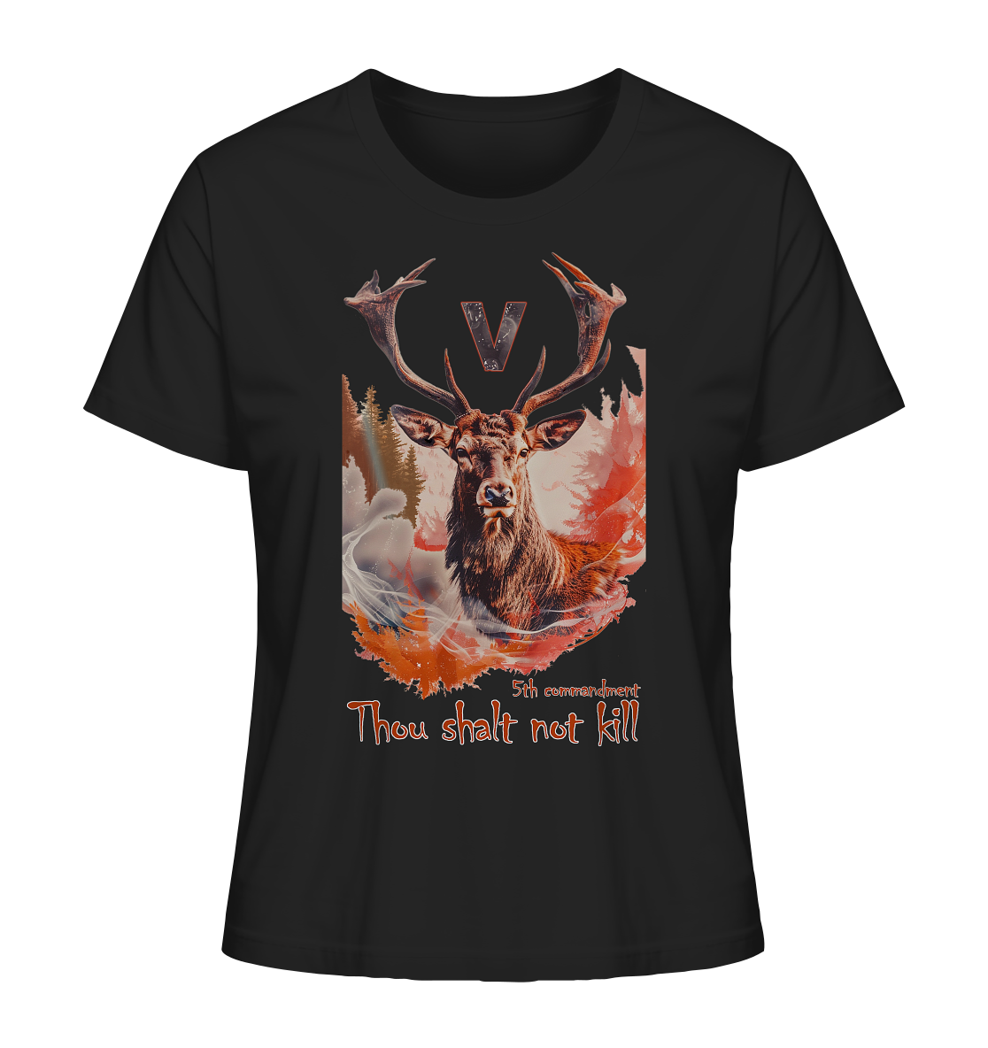 Motiv "thou shalt not kill"- Damen Bio T-Shirt