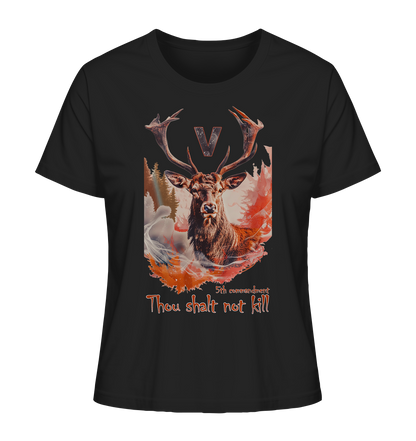 Motiv "thou shalt not kill"- Damen Bio T-Shirt