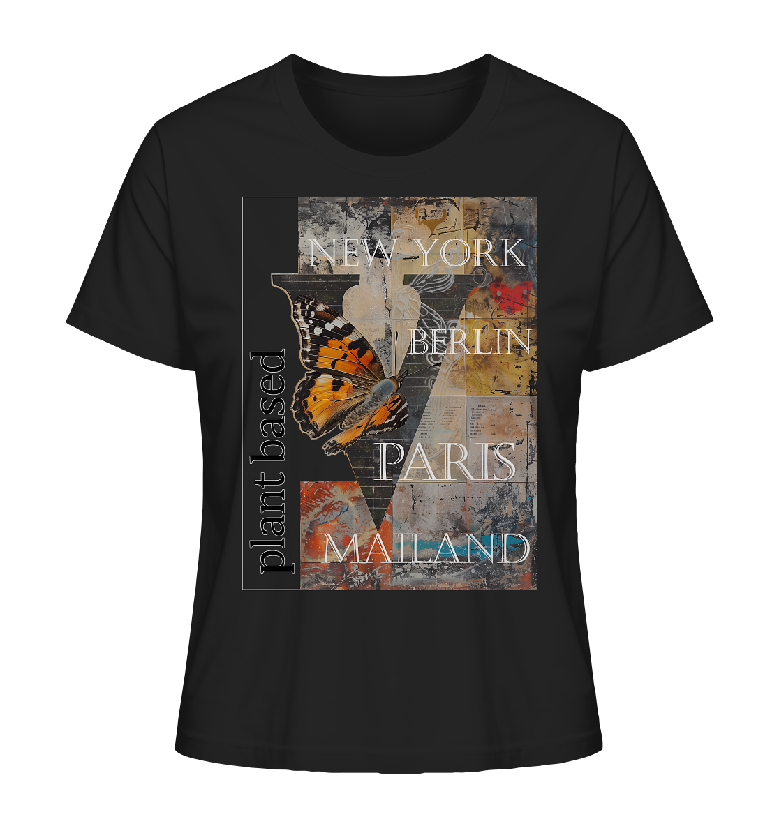 Motiv "plant based cities" - Damen Bio T-Shirt
