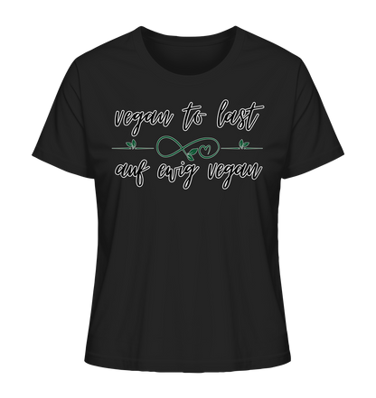 Motiv "vegan to last" - Damen Bio T-Shirt