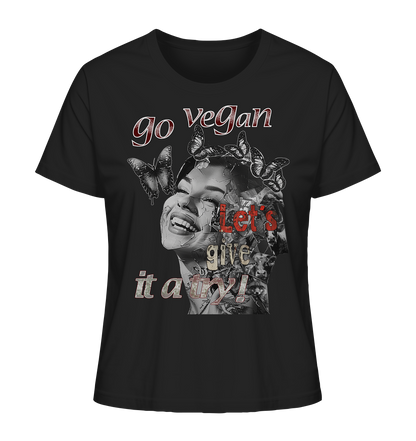 Motiv "Let's give it a try" - Damen Bio T-Shirt