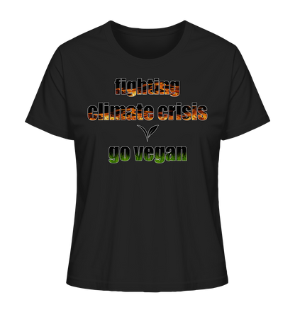 Motiv "fighting climate cirsis" - Damen Bio T-Shirt