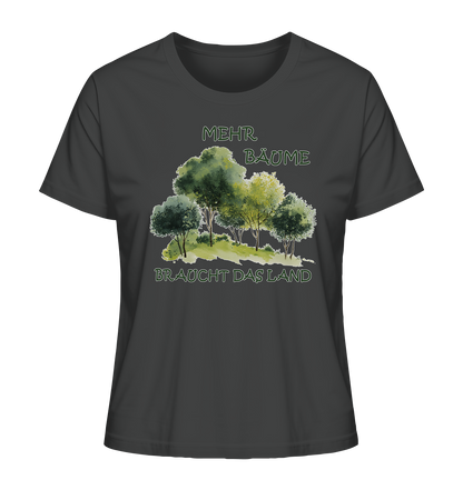 Motiv "mehr Bäume" - Damen Bio T-Shirt