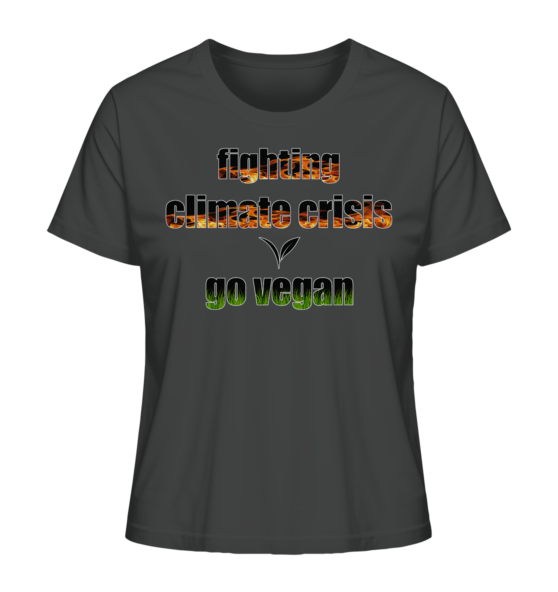 Motiv "fighting climate cirsis" - Damen Bio T-Shirt