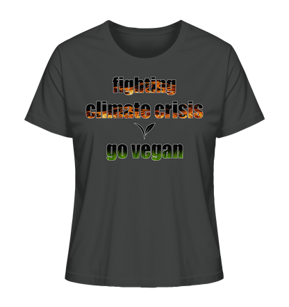 Motiv "fighting climate cirsis" - Damen Bio T-Shirt