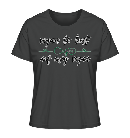 Motiv "vegan to last" - Damen Bio T-Shirt