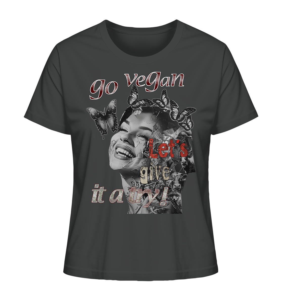 Motiv "Let's give it a try" - Damen Bio T-Shirt