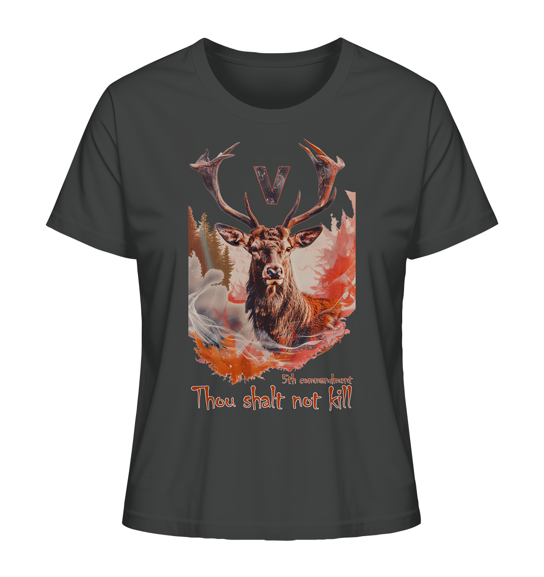 Motiv "thou shalt not kill"- Damen Bio T-Shirt