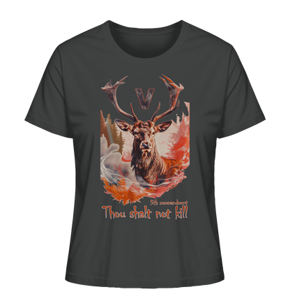 Motiv "thou shalt not kill"- Damen Bio T-Shirt