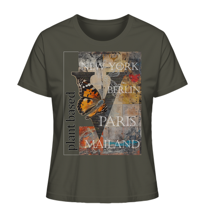 Motiv "plant based cities" - Damen Bio T-Shirt
