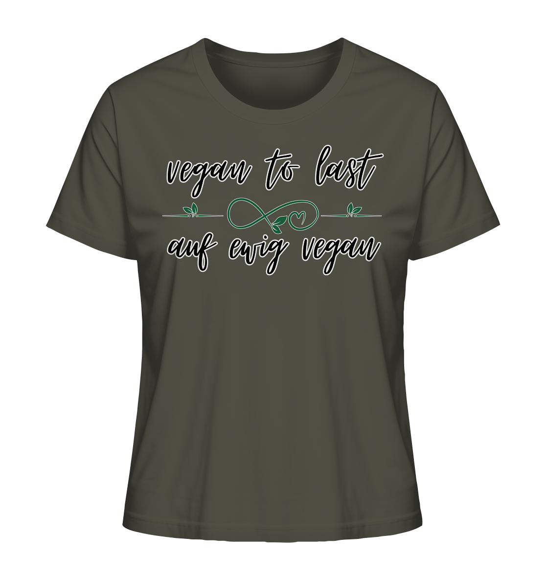 Motiv "vegan to last" - Damen Bio T-Shirt