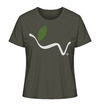 Motiv "vegwear Logo weiß" - Damen Bio T-Shirt