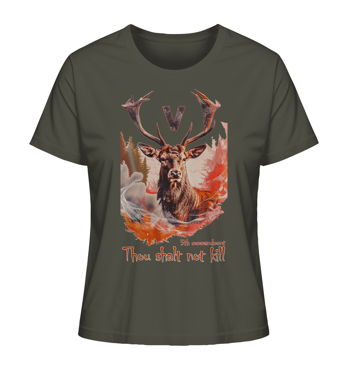 Motiv "thou shalt not kill"- Damen Bio T-Shirt