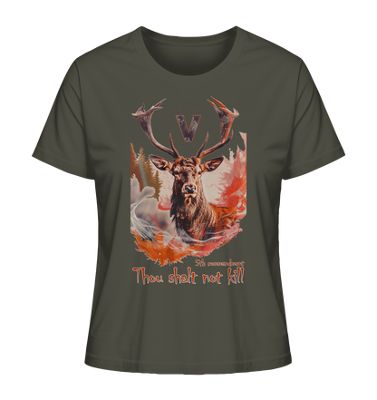 Motiv "thou shalt not kill"- Damen Bio T-Shirt
