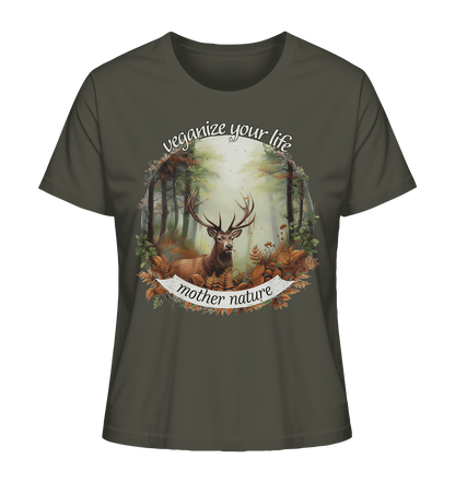 Motif "mother nature" - women's organic T-shirt