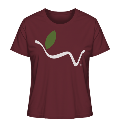 Motiv "vegwear Logo weiß" - Damen Bio T-Shirt