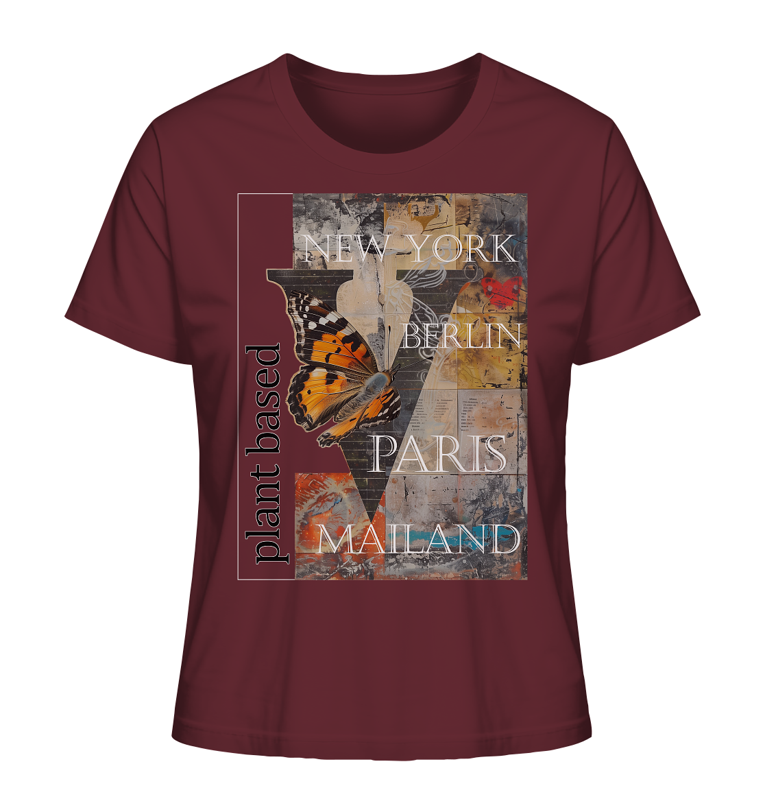 Motiv "plant based cities" - Damen Bio T-Shirt