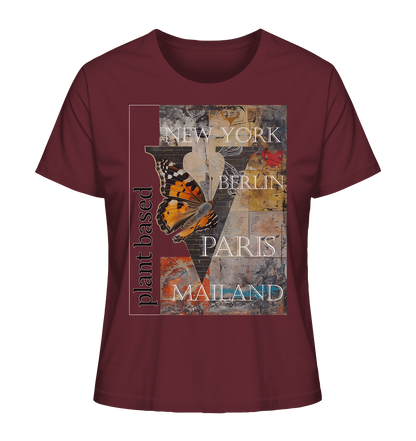 Motiv "plant based cities" - Damen Bio T-Shirt