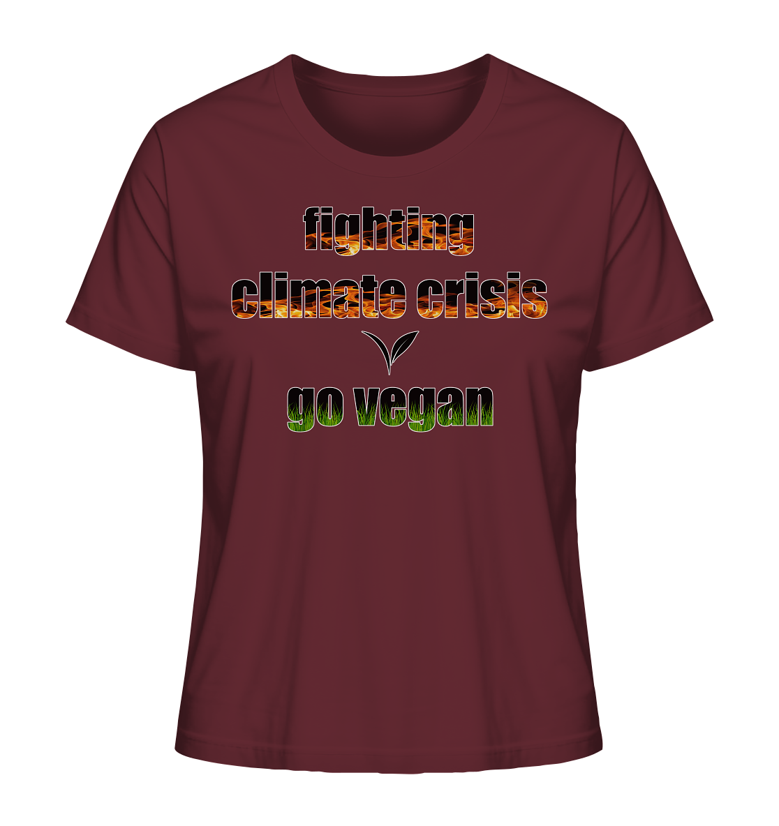 Motiv "fighting climate cirsis" - Damen Bio T-Shirt