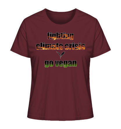 Motiv "fighting climate cirsis" - Damen Bio T-Shirt
