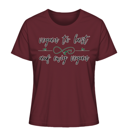 Motiv "vegan to last" - Damen Bio T-Shirt