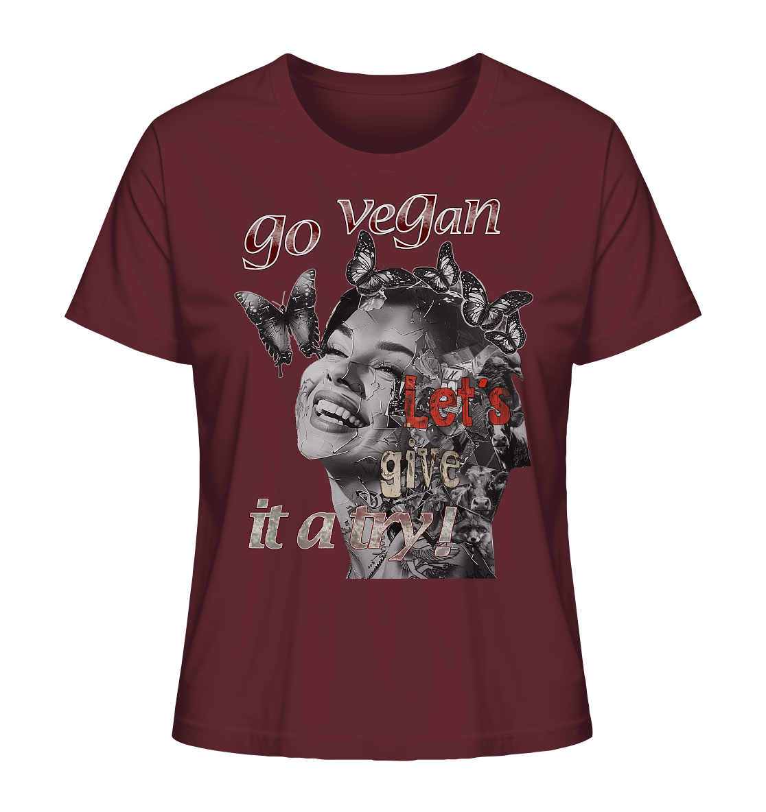 Motiv "Let's give it a try" - Damen Bio T-Shirt