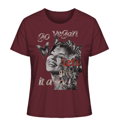 Motiv "Let's give it a try" - Damen Bio T-Shirt
