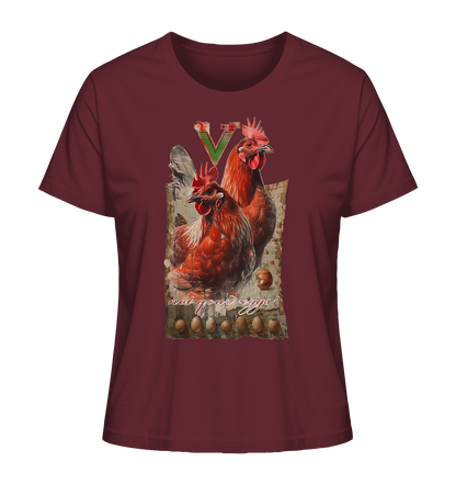 Motif "not your eggs" - women's organic T-shirt