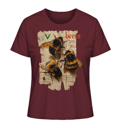 Motiv "no bees, no life" - Damen Bio T-Shirt