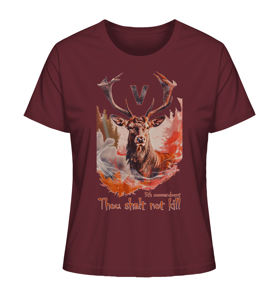 Motiv "thou shalt not kill"- Damen Bio T-Shirt