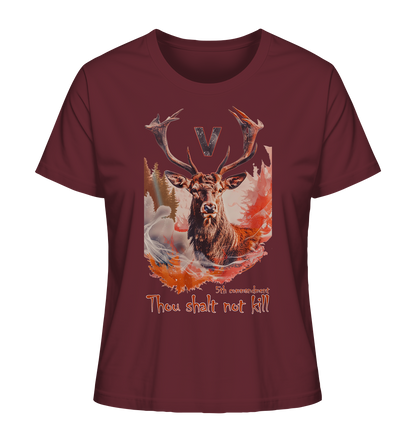 Motiv "thou shalt not kill"- Damen Bio T-Shirt