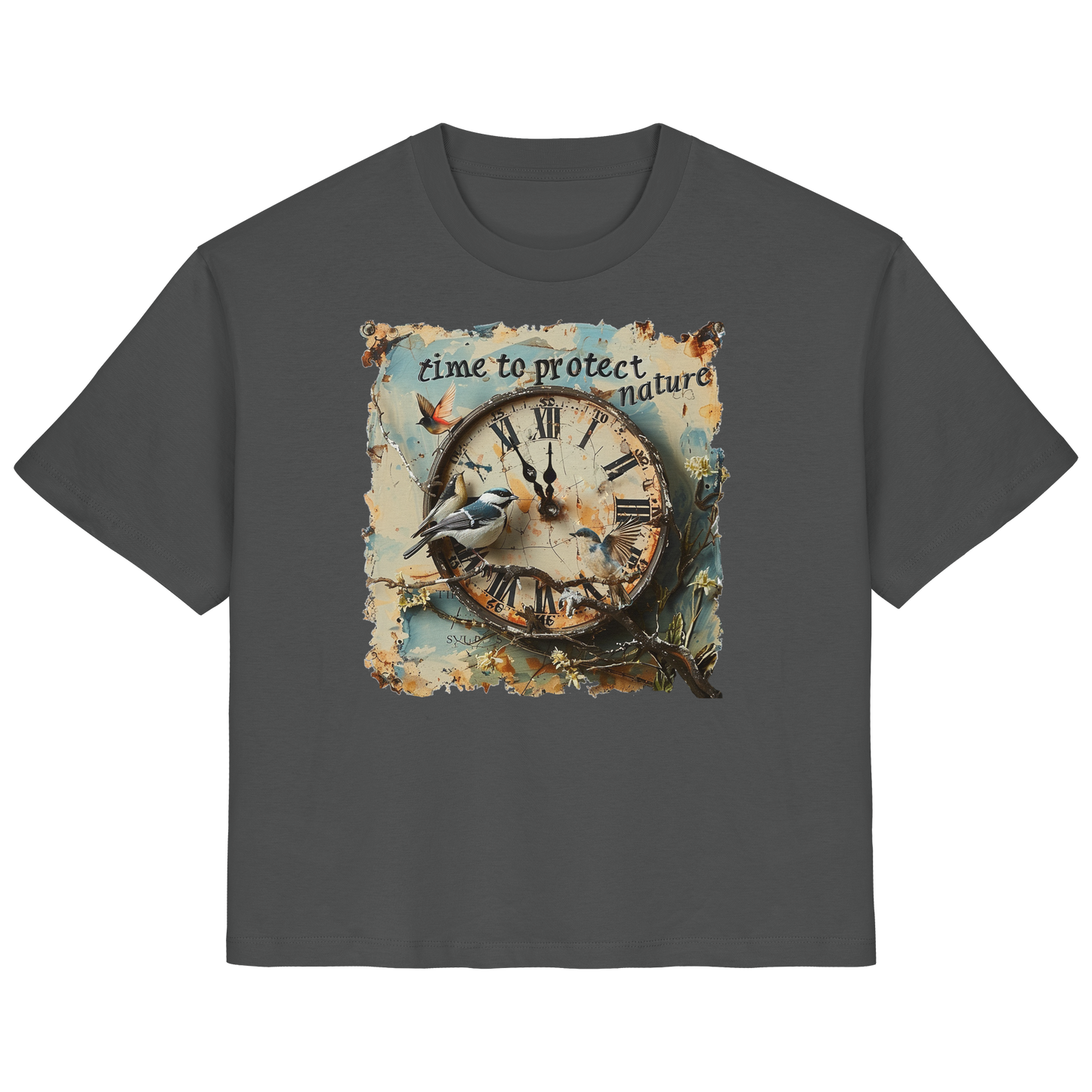 vegwear "time to protect nature" - Damen T-Shirt, nachhaltige Mode