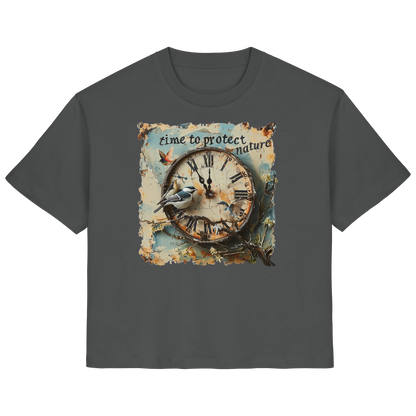 vegwear "time to protect nature" - Damen T-Shirt, nachhaltige Mode
