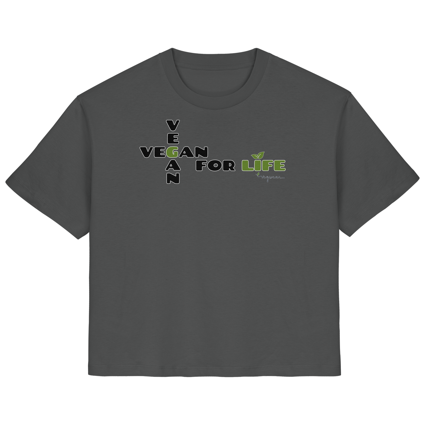 vegwear "vegan for life" - Damen T-Shirt bio vegan fair