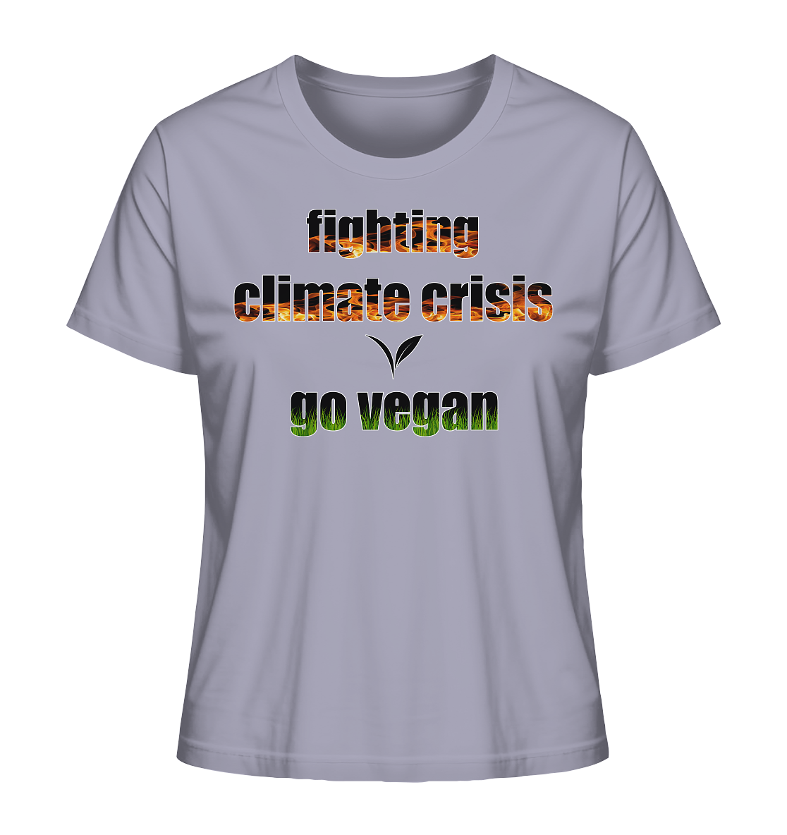 Motiv "fighting climate cirsis" - Damen Bio T-Shirt