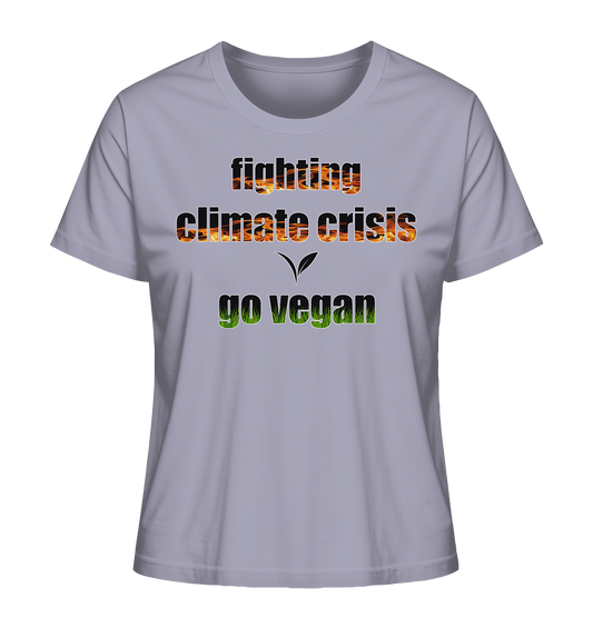 Motiv "fighting climate cirsis" - Damen Bio T-Shirt