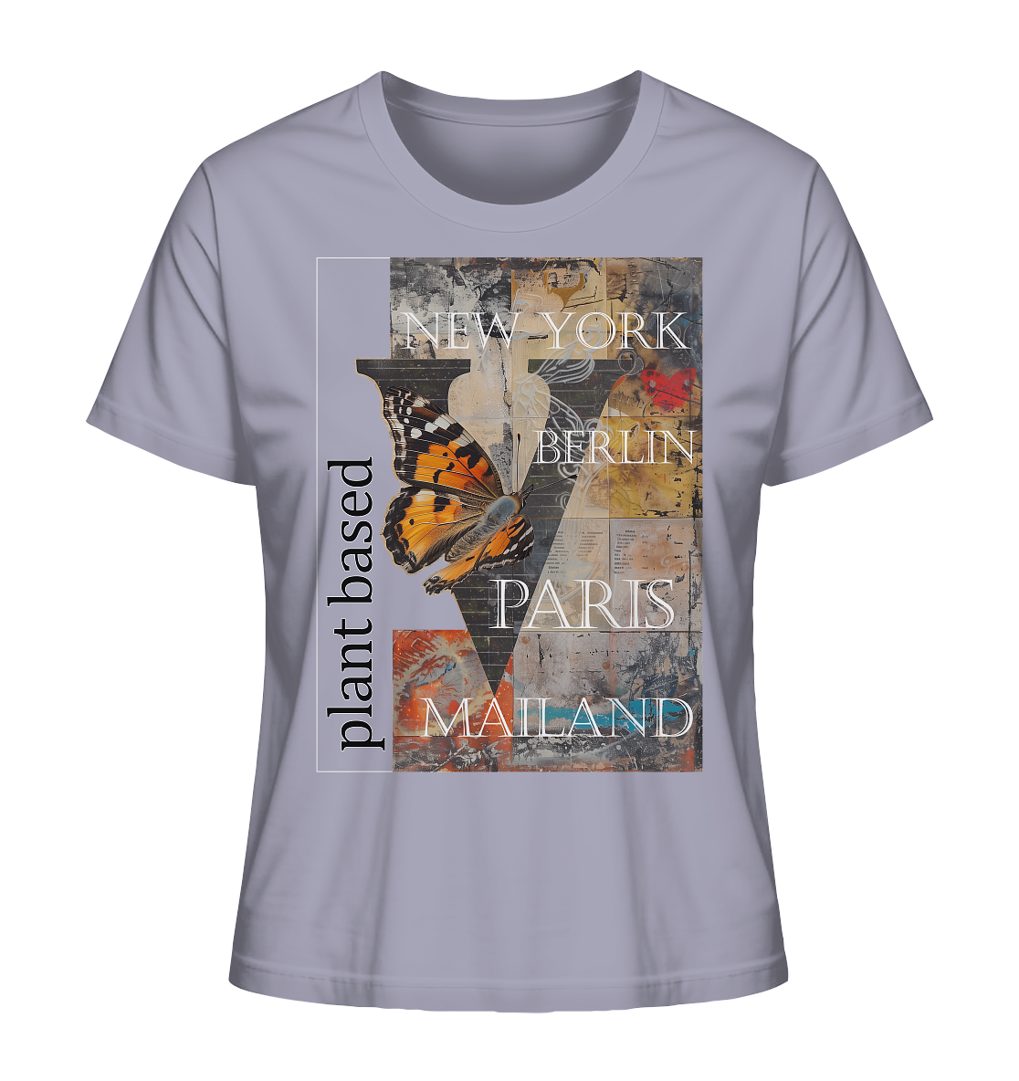 Motiv "plant based cities" - Damen Bio T-Shirt