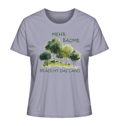 Motiv "mehr Bäume" - Damen Bio T-Shirt