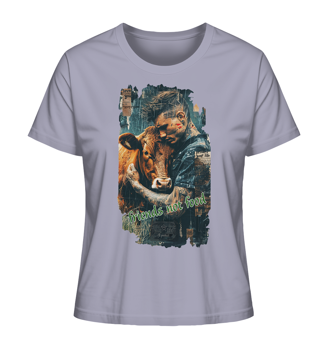 Motiv "friends not food" -Damen Bio T-Shirt