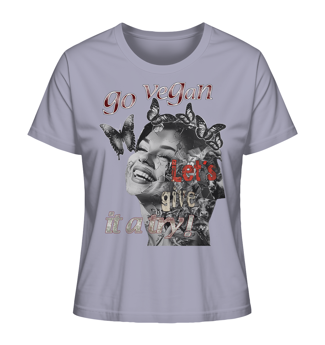 Motiv "Let's give it a try" - Damen Bio T-Shirt