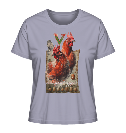 Motif "not your eggs" - women's organic T-shirt