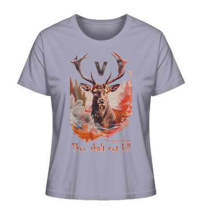 Motiv "thou shalt not kill"- Damen Bio T-Shirt