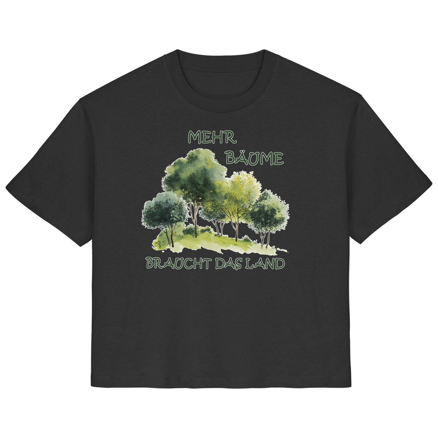 vegwear "mehr Bäume braucht das Land" - Damen Bio T-Shirt, vegan, fair, nachhaltig