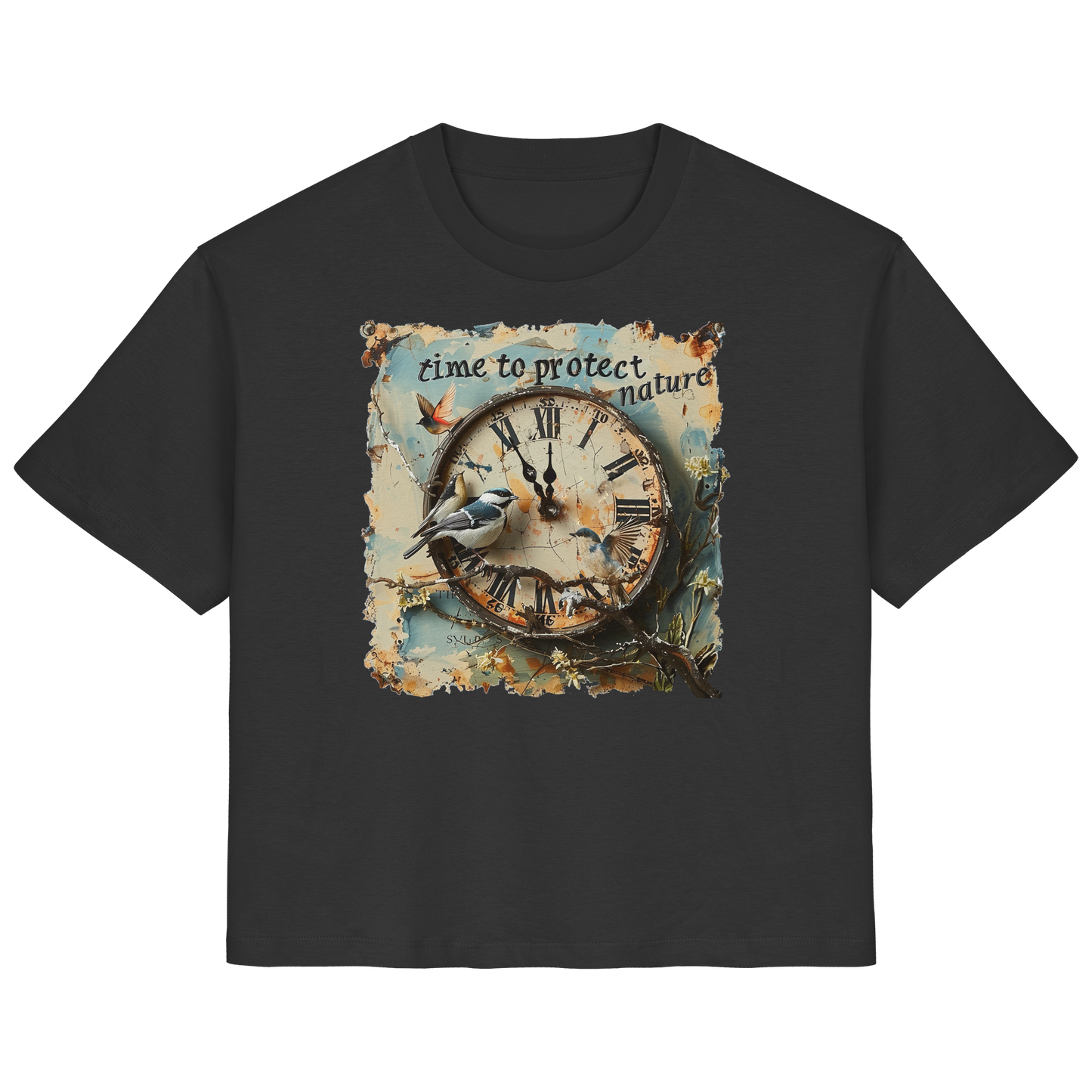 vegwear "time to protect nature" - Damen T-Shirt, nachhaltige Mode