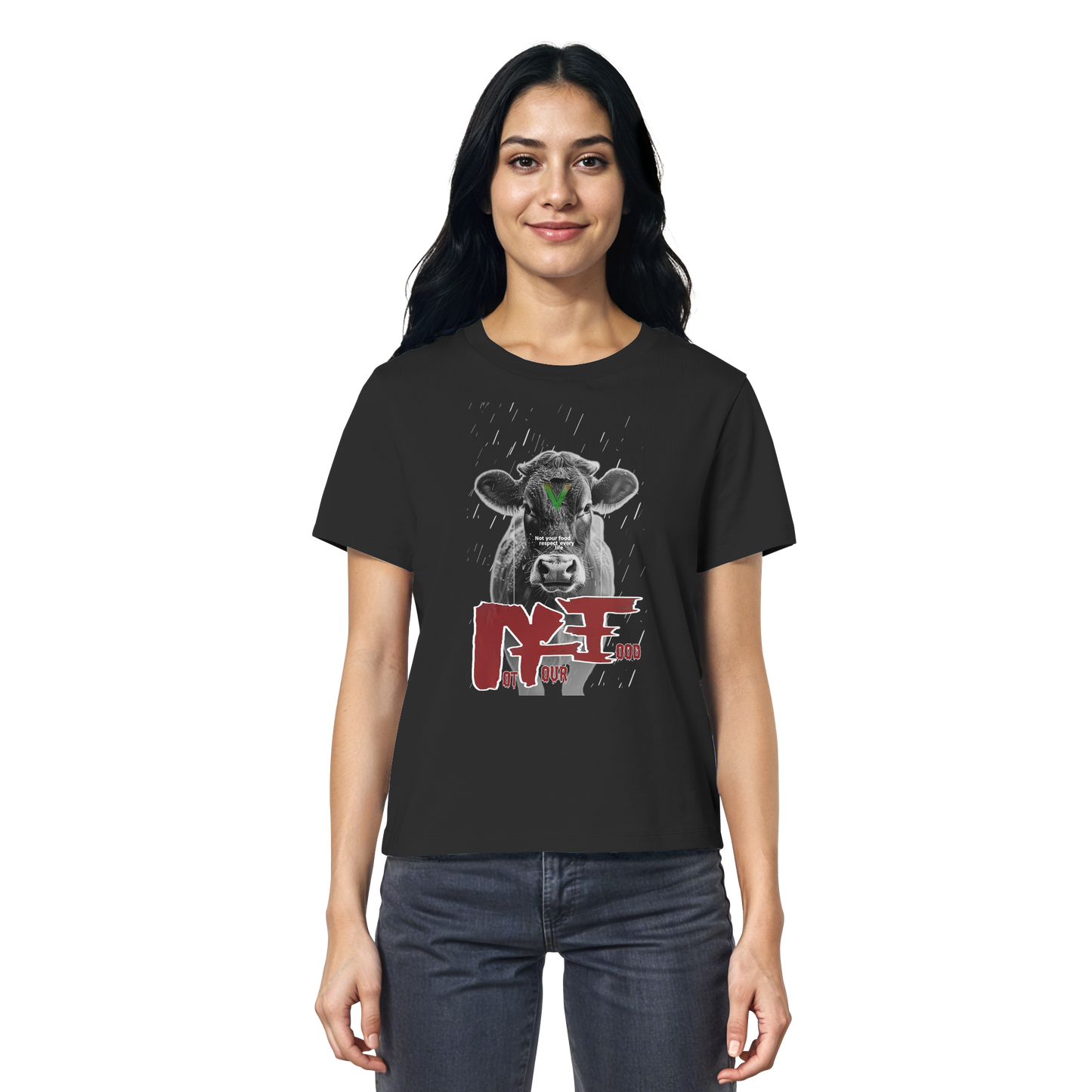 vegwear "not your food" - Damen Bio T-Shirt