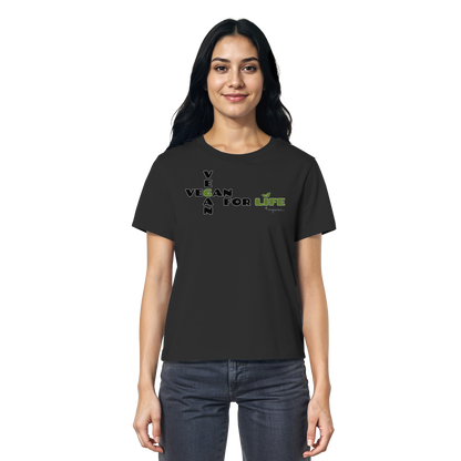 vegwear "vegan for life" - Damen T-Shirt bio vegan fair