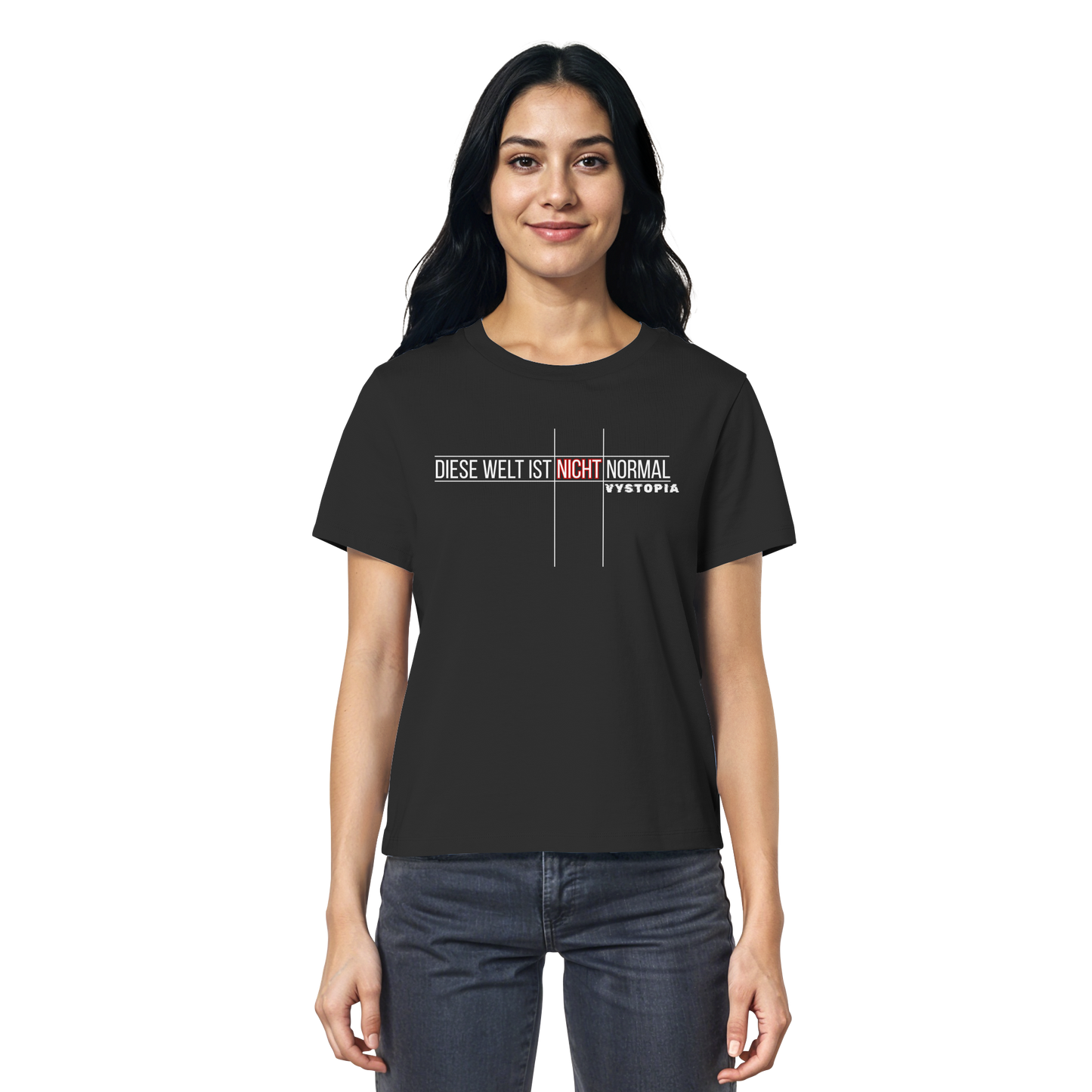 vegwear "Diese Welt ist nicht normal" - Damen Bio T-Shirt
