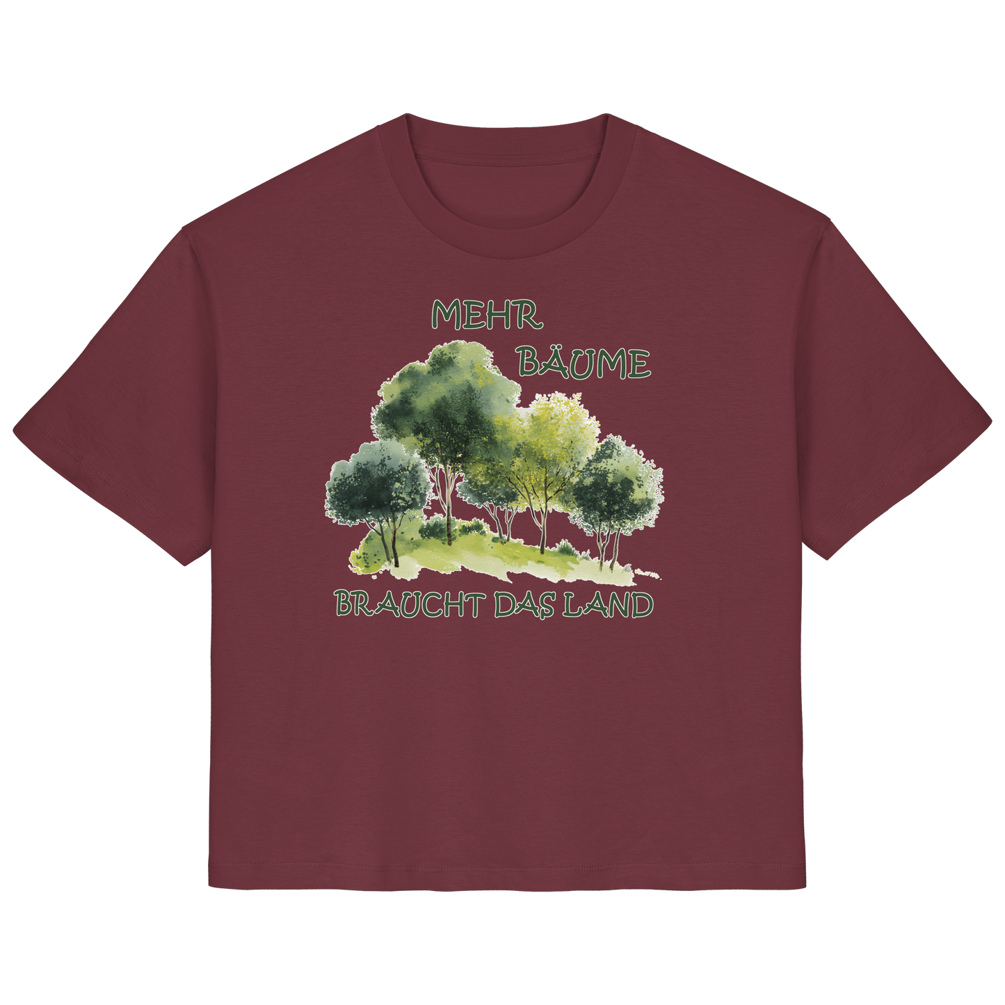 vegwear "mehr Bäume braucht das Land" - Damen Bio T-Shirt, vegan, fair, nachhaltig