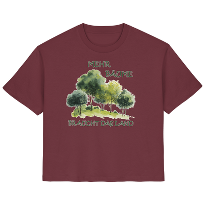 vegwear "mehr Bäume braucht das Land" - Damen Bio T-Shirt, vegan, fair, nachhaltig