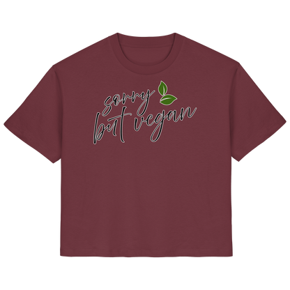 vegwear "sorry but vegan" - women's T-shirt, organic, vegan